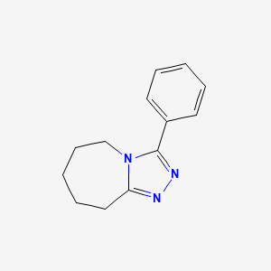 molecular formula C13H15N3 B2898291 3-phenyl-6,7,8,9-tetrahydro-5H-[1,2,4]triazolo[4,3-a]azepine CAS No. 51828-07-0