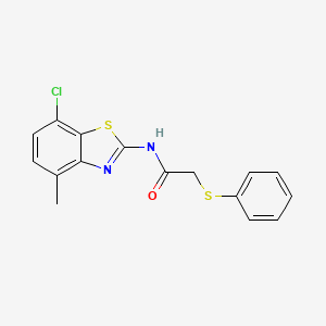 N-(7-chloro-4-methylbenzo[d]thiazol-2-yl)-2-(phenylthio)acetamide