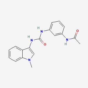 molecular formula C18H18N4O2 B2898314 N-(3-(3-(1-methyl-1H-indol-3-yl)ureido)phenyl)acetamide CAS No. 899753-68-5