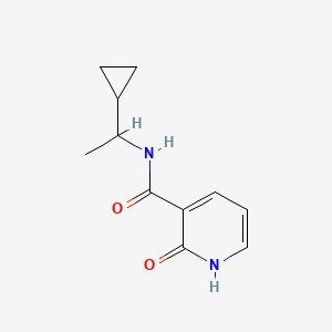 molecular formula C11H14N2O2 B2898317 N-(1-cyclopropylethyl)-2-hydroxypyridine-3-carboxamide CAS No. 1050830-18-6