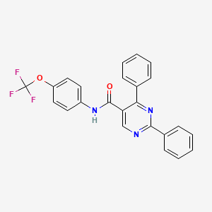 2,4-diphenyl-N-[4-(trifluoromethoxy)phenyl]pyrimidine-5-carboxamide
