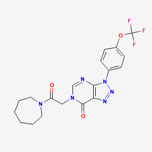 6-(2-(azepan-1-yl)-2-oxoethyl)-3-(4-(trifluoromethoxy)phenyl)-3H-[1,2,3]triazolo[4,5-d]pyrimidin-7(6H)-one