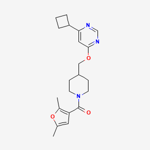 (4-(((6-Cyclobutylpyrimidin-4-yl)oxy)methyl)piperidin-1-yl)(2,5-dimethylfuran-3-yl)methanone