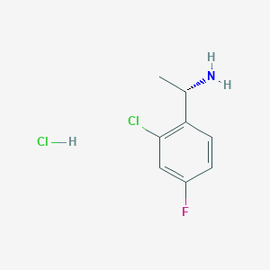 (1S)-1-(2-chloro-4-fluorophenyl)ethan-1-amine hydrochloride