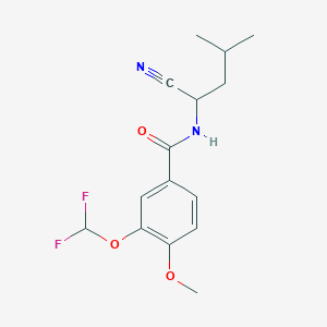 N-(1-cyano-3-methylbutyl)-3-(difluoromethoxy)-4-methoxybenzamide
