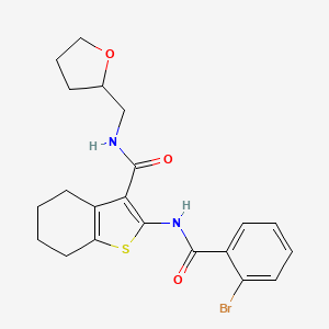 2-(2-bromobenzamido)-N-((tetrahydrofuran-2-yl)methyl)-4,5,6,7-tetrahydrobenzo[b]thiophene-3-carboxamide