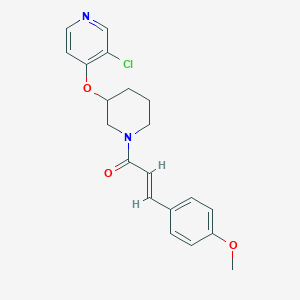 (E)-1-(3-((3-chloropyridin-4-yl)oxy)piperidin-1-yl)-3-(4-methoxyphenyl)prop-2-en-1-one