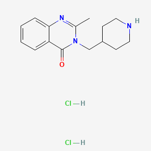 2-Methyl-3-(piperidin-4-ylmethyl)quinazolin-4-one;dihydrochloride
