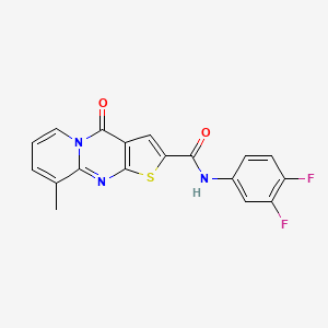 N-(3,4-difluorophenyl)-9-methyl-4-oxo-4H-pyrido[1,2-a]thieno[2,3-d]pyrimidine-2-carboxamide