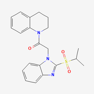 1-(3,4-dihydroquinolin-1(2H)-yl)-2-(2-(isopropylsulfonyl)-1H-benzo[d]imidazol-1-yl)ethanone