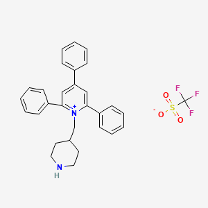 2,4,6-Triphenyl-1-(piperidin-4-ylmethyl)pyridin-1-ium trifluoromethanesulfonate