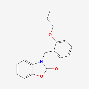 3-[(2-Propoxyphenyl)methyl]-1,3-benzoxazol-2-one