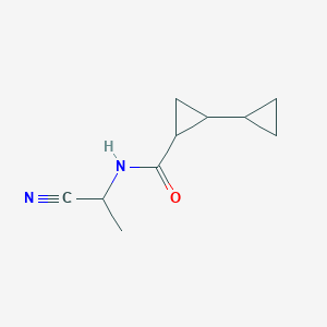 N-(1-Cyanoethyl)-2-cyclopropylcyclopropane-1-carboxamide