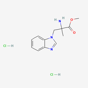 methyl 2-amino-3-(1H-1,3-benzodiazol-1-yl)-2-methylpropanoate dihydrochloride