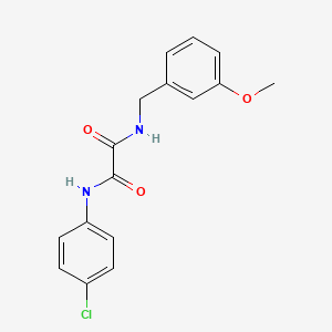 molecular formula C16H15ClN2O3 B2898478 N-(4-chlorophenyl)-N'-[(3-methoxyphenyl)methyl]ethanediamide CAS No. 898348-21-5