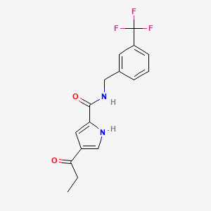 4-propionyl-N-[3-(trifluoromethyl)benzyl]-1H-pyrrole-2-carboxamide