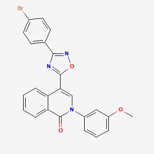 4-[3-(4-bromophenyl)-1,2,4-oxadiazol-5-yl]-2-(3-methoxyphenyl)isoquinolin-1(2H)-one