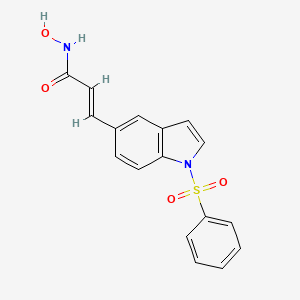 (E)-3-[1-(benzenesulfonyl)indol-5-yl]-N-hydroxyprop-2-enamide