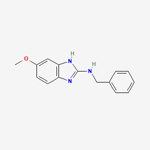 molecular formula C15H15N3O B2898520 N-benzyl-6-methoxy-1H-benzimidazol-2-amine CAS No. 233605-86-2
