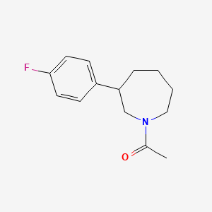molecular formula C14H18FNO B2898524 1-(3-(4-Fluorophenyl)azepan-1-yl)ethanone CAS No. 1797960-42-9