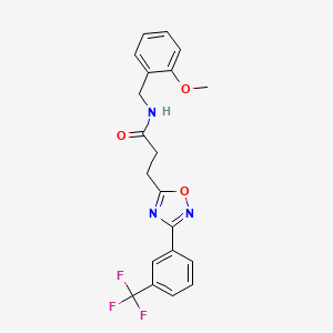 N-(2-methoxybenzyl)-3-{3-[3-(trifluoromethyl)phenyl]-1,2,4-oxadiazol-5-yl}propanamide
