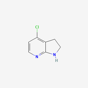 molecular formula C7H7ClN2 B2898532 4-chloro-1H,2H,3H-pyrrolo[2,3-b]pyridine CAS No. 1354454-95-7