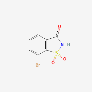 molecular formula C7H4BrNO3S B2898553 7-Bromobenzo[d]isothiazol-3(2H)-one 1,1-dioxide CAS No. 2137631-23-1