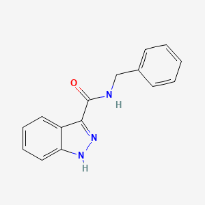 molecular formula C15H13N3O B2898565 N-benzyl-1H-indazole-3-carboxamide CAS No. 101101-71-7