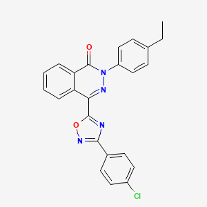 4-(3-(4-chlorophenyl)-1,2,4-oxadiazol-5-yl)-2-(4-ethylphenyl)phthalazin-1(2H)-one
