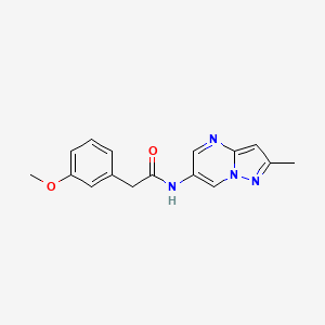2-(3-methoxyphenyl)-N-(2-methylpyrazolo[1,5-a]pyrimidin-6-yl)acetamide