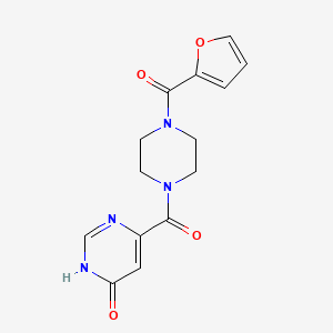 (4-(Furan-2-carbonyl)piperazin-1-yl)(6-hydroxypyrimidin-4-yl)methanone