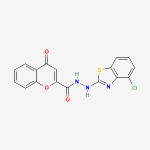 N'-(4-chlorobenzo[d]thiazol-2-yl)-4-oxo-4H-chromene-2-carbohydrazide