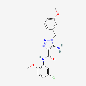 5-amino-N-(5-chloro-2-methoxyphenyl)-1-(3-methoxybenzyl)-1H-1,2,3-triazole-4-carboxamide