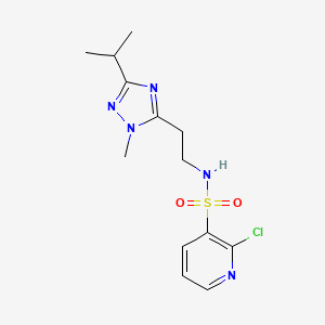 2-Chloro-N-[2-(2-methyl-5-propan-2-yl-1,2,4-triazol-3-yl)ethyl]pyridine-3-sulfonamide