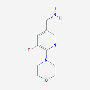 [5-Fluoro-6-(morpholin-4-yl)pyridin-3-yl]methanamine