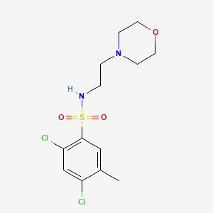 2,4-dichloro-5-methyl-N-(2-morpholinoethyl)benzenesulfonamide