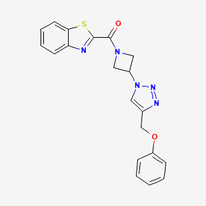 benzo[d]thiazol-2-yl(3-(4-(phenoxymethyl)-1H-1,2,3-triazol-1-yl)azetidin-1-yl)methanone