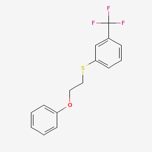 1-(2-Phenoxyethylsulfanyl)-3-(trifluoromethyl)benzene