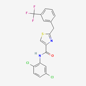 N-(2,5-dichlorophenyl)-2-[3-(trifluoromethyl)benzyl]-1,3-thiazole-4-carboxamide
