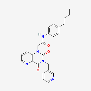 N-(4-butylphenyl)-2-(2,4-dioxo-3-(pyridin-3-ylmethyl)-3,4-dihydropyrido[3,2-d]pyrimidin-1(2H)-yl)acetamide