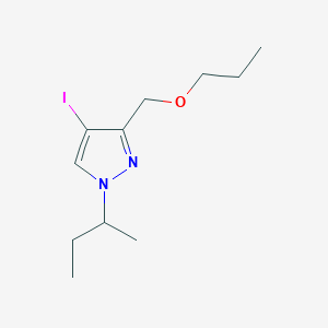 molecular formula C11H19IN2O B2898619 1-sec-butyl-4-iodo-3-(propoxymethyl)-1H-pyrazole CAS No. 1855951-24-4
