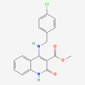 Methyl 4-((4-chlorobenzyl)amino)-2-oxo-1,2-dihydroquinoline-3-carboxylate