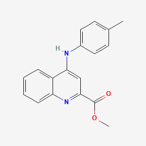 molecular formula C18H16N2O2 B2898623 methyl 4-[(4-methylphenyl)amino]quinoline-2-carboxylate CAS No. 1207051-28-2