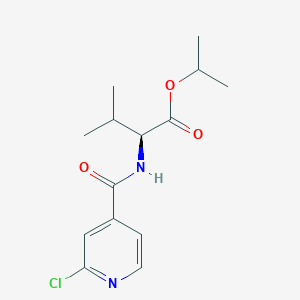 molecular formula C14H19ClN2O3 B2898626 propan-2-yl (2S)-2-[(2-chloropyridin-4-yl)formamido]-3-methylbutanoate CAS No. 2093992-23-3