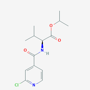propan-2-yl (2S)-2-[(2-chloropyridin-4-yl)formamido]-3-methylbutanoate