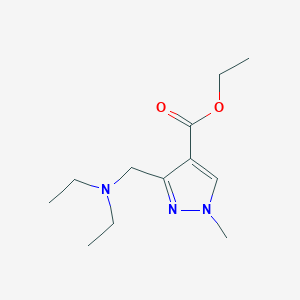 molecular formula C12H21N3O2 B2898636 Ethyl 3-[(diethylamino)methyl]-1-methyl-1h-pyrazole-4-carboxylate CAS No. 1975118-70-7