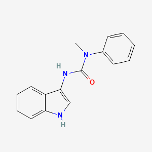molecular formula C16H15N3O B2898658 3-(1H-indol-3-yl)-1-methyl-1-phenylurea CAS No. 899946-94-2