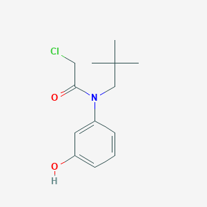 molecular formula C13H18ClNO2 B2898659 2-Chloro-N-(2,2-dimethylpropyl)-N-(3-hydroxyphenyl)acetamide CAS No. 1397216-12-4