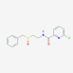 N-(2-Benzylsulfinylethyl)-6-chloropyridine-2-carboxamide