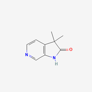 molecular formula C9H10N2O B2898670 3,3-Dimethyl-1H-pyrrolo[2,3-C]pyridin-2(3H)-one CAS No. 1659189-34-0